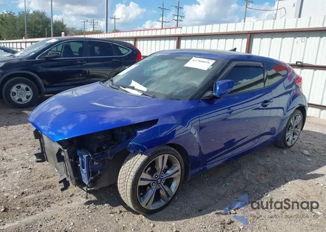 2012 Hyundai Veloster Base W/Black from USA, damaged, VIN KMHTC6AD9CU059808